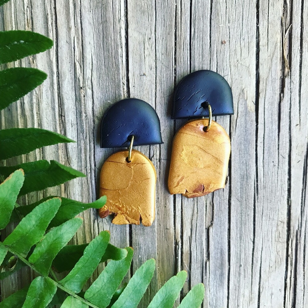 Aztec Statement Drop Earrings
